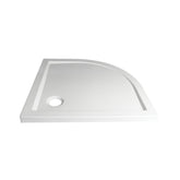 Sensea Essential Acrylic Corner Round Shower Tray 90cm - White Glossy